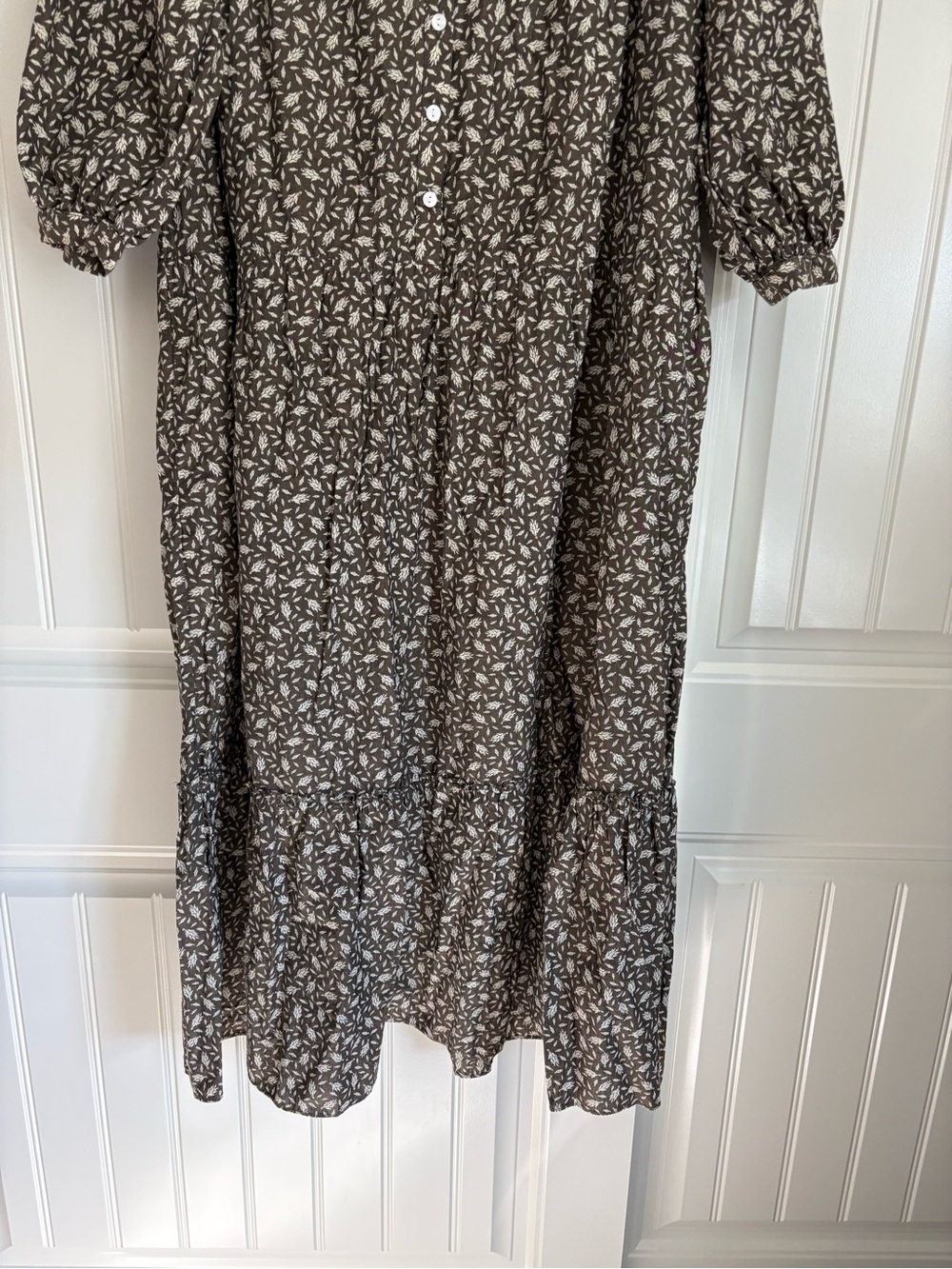 ESBY APPAREL PHILIPPA DRESS BASIL RISTRA Brown size Medium - Picture 4 of 9